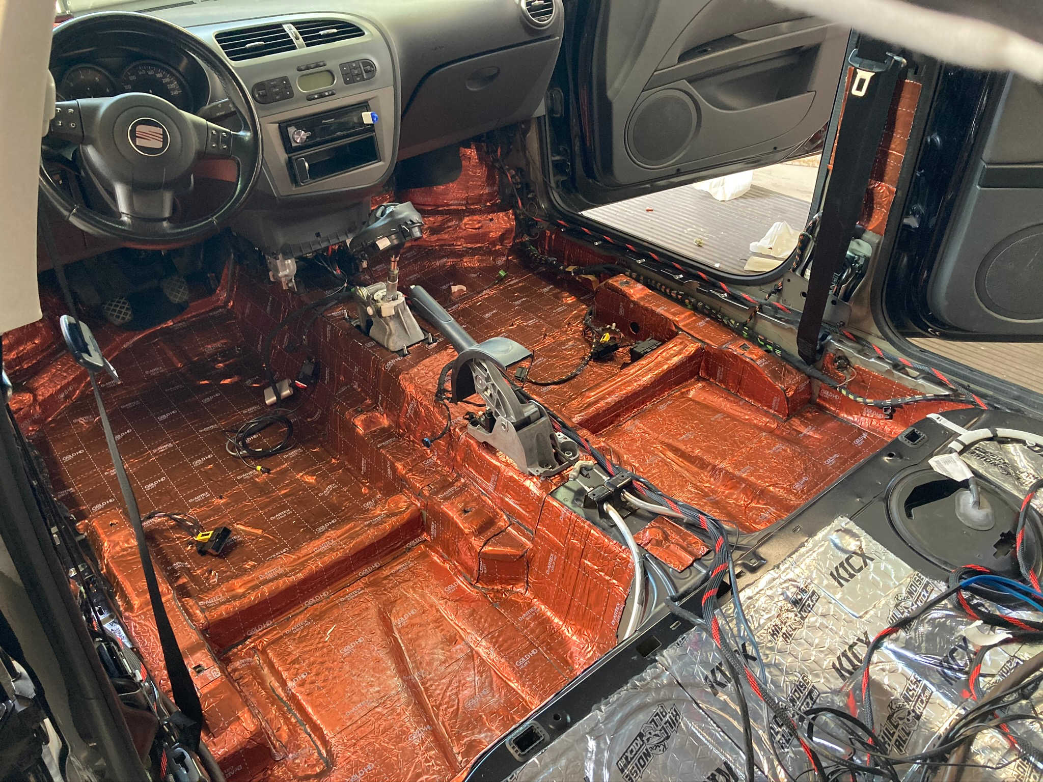 All nice and covered with mat.