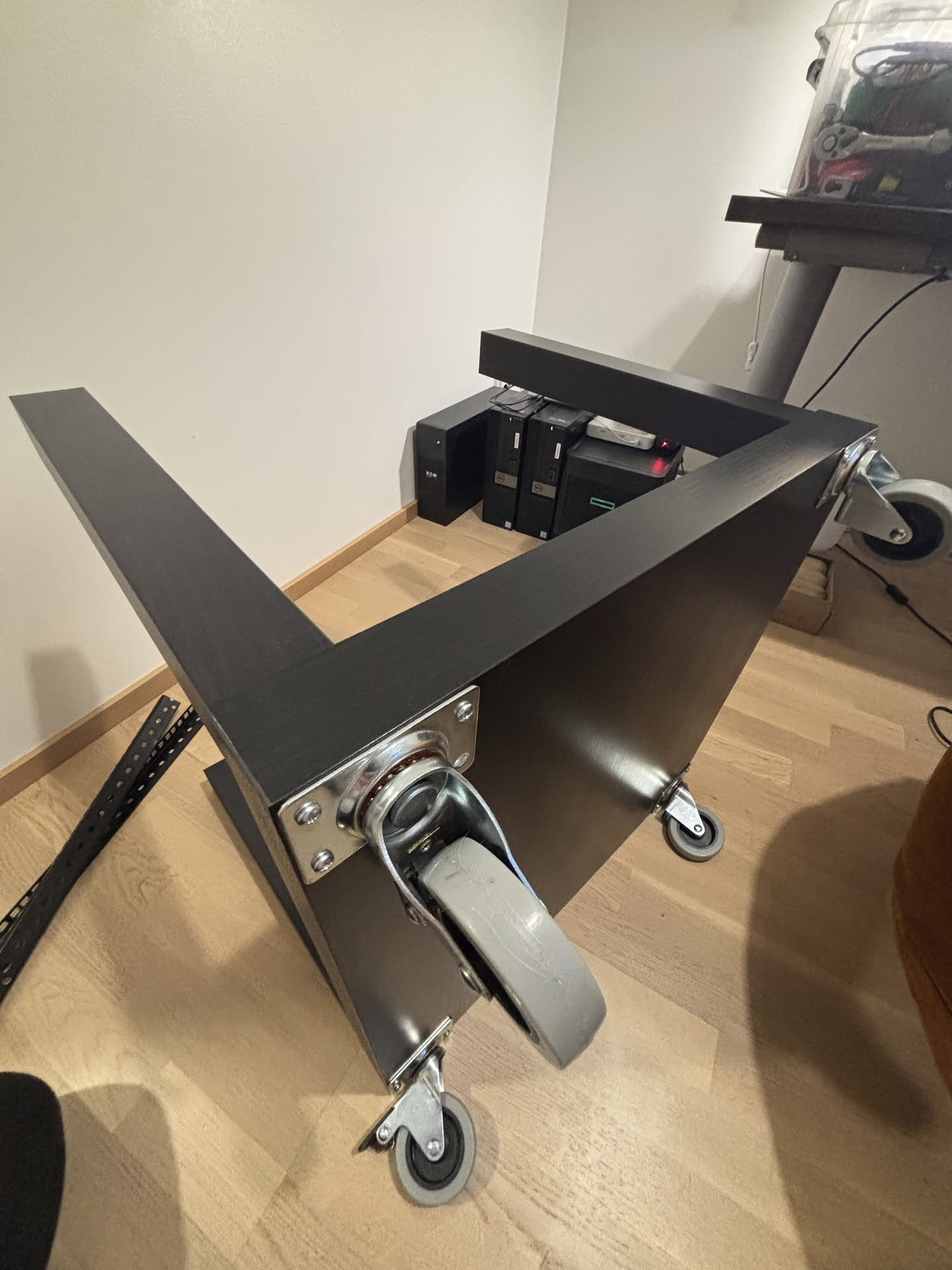 Underside of the table.